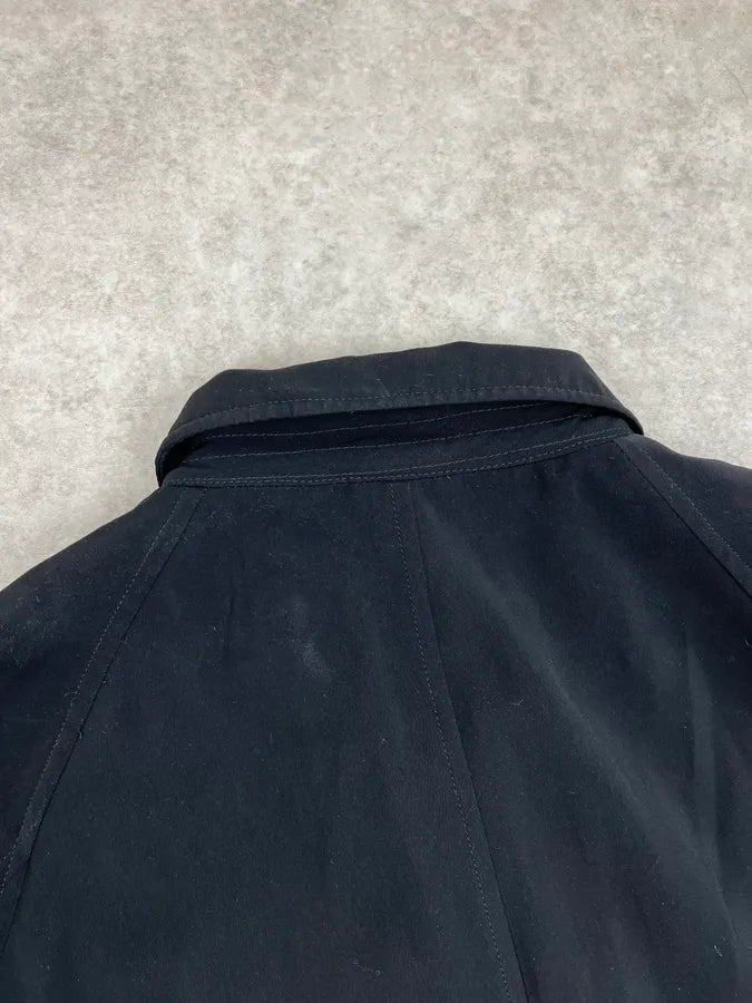 2000s Giorgio Armani Black Long Buttoned Coat ntnrwdL 6