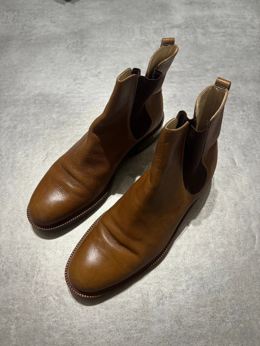 2000s Giorgio Armani Brown Italian Leather Boots zUjXMcH 1