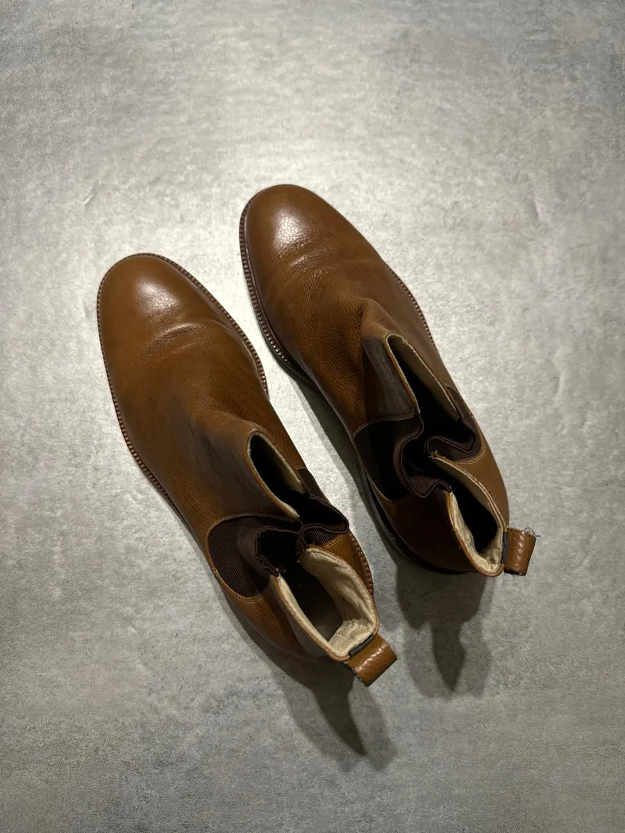 2000s Giorgio Armani Brown Italian Leather Boots zUjXMcH 3