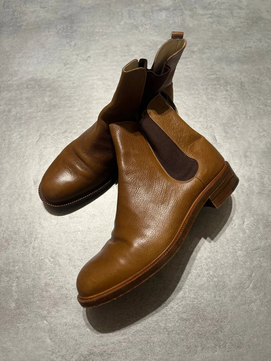 2000s Giorgio Armani Brown Italian Leather Boots zUjXMcH 7