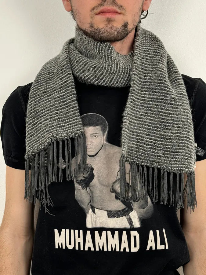 2000s Giorgio Armani Grey Cozy Scarf inxvCHs 1