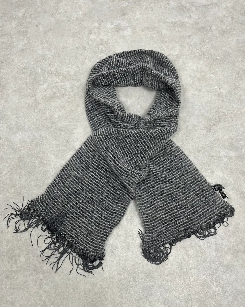 2000s Giorgio Armani Grey Cozy Scarf inxvCHs 0