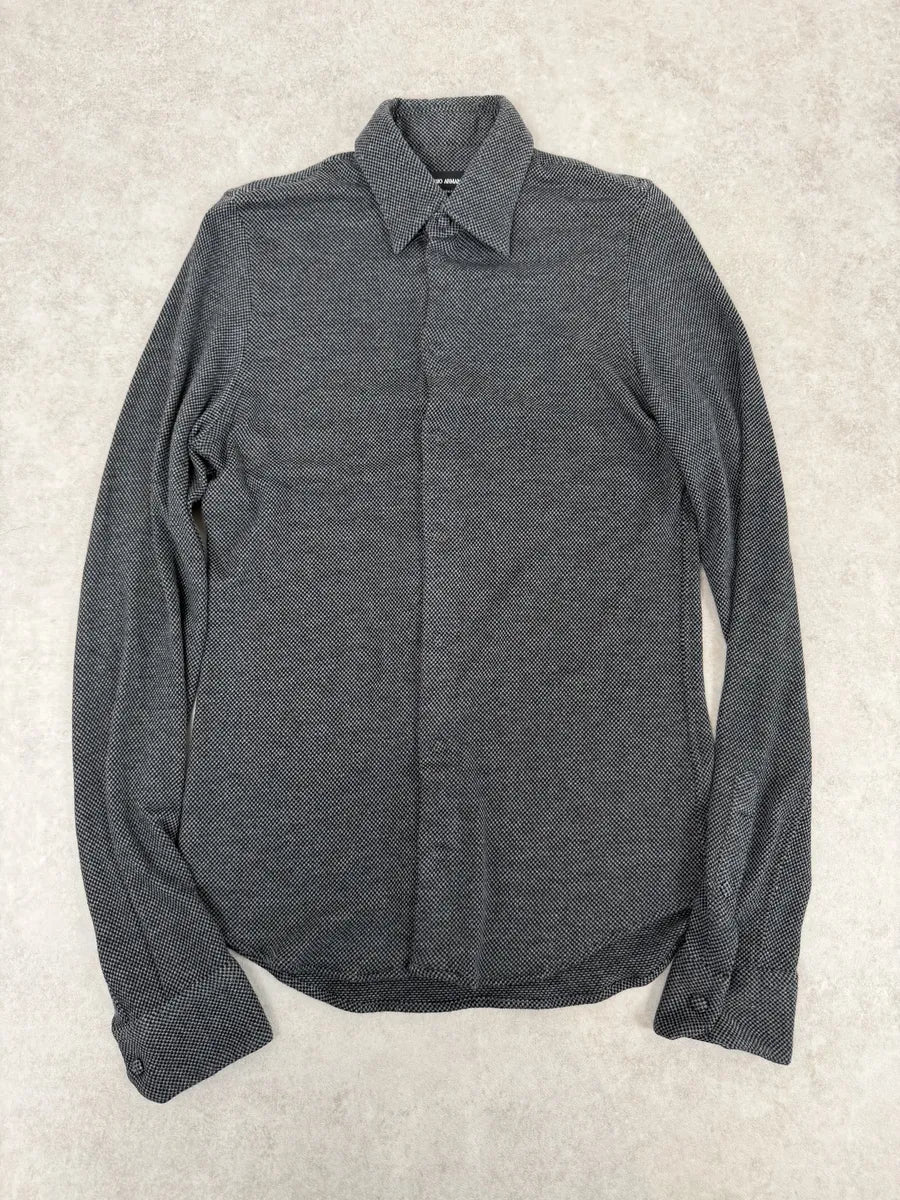 2000s Giorgio Armani Grey Shirt nLLXxXn 0