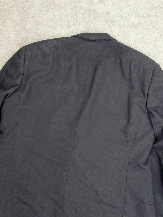 2000s Giorgio Armani Grey Wool Full Italian Suit Set ppEyxuW 15