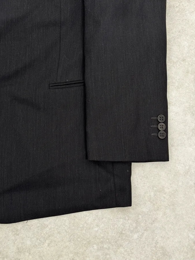 2000s Giorgio Armani Grey Wool Full Italian Suit Set ppEyxuW 16
