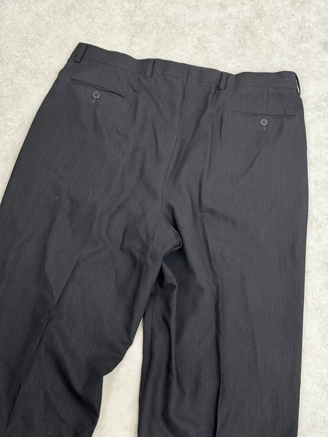 2000s Giorgio Armani Grey Wool Full Italian Suit Set ppEyxuW 24