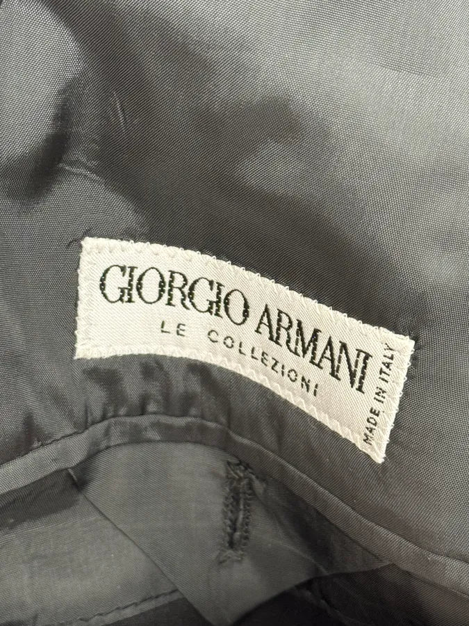 2000s Giorgio Armani Grey Wool Full Italian Suit Set ppEyxuW 27