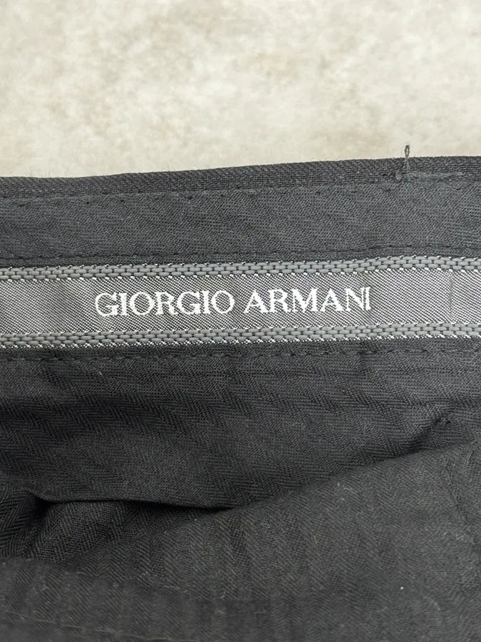 2000s Giorgio Armani Grey Wool Full Italian Suit Set ppEyxuW 25