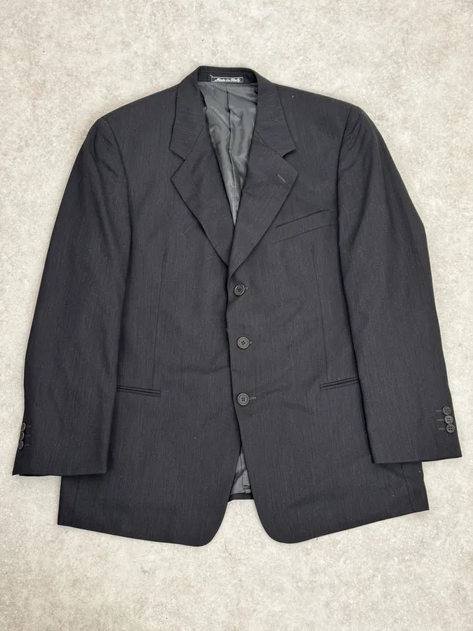 2000s Giorgio Armani Grey Wool Full Italian Suit Set ppEyxuW 1