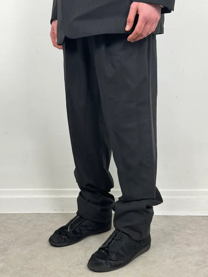 2000s Giorgio Armani Grey Wool Full Italian Suit Set ppEyxuW 12