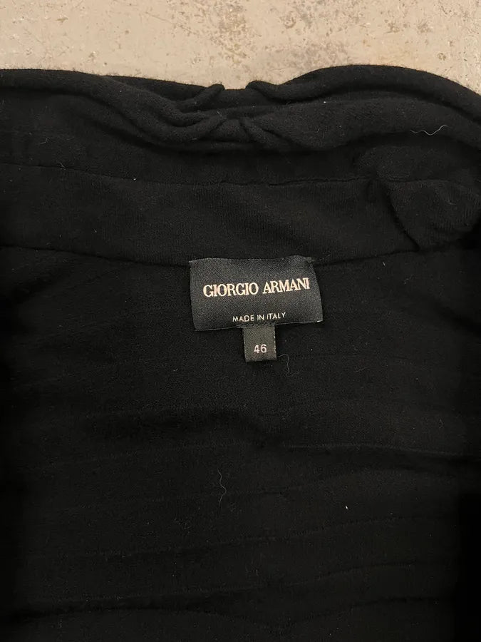 2000s Giorgio Armani Horizontal Pleats Asymmetrical Zip Sweater mmRHAWG 7