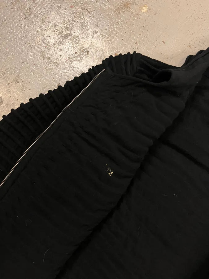 2000s Giorgio Armani Horizontal Pleats Asymmetrical Zip Sweater mmRHAWG 8