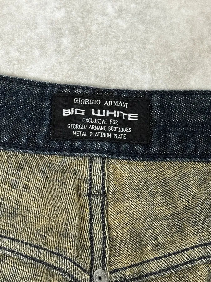 2000s Giorgio Armani Navy Brut Jeans  ghmdbUV 10