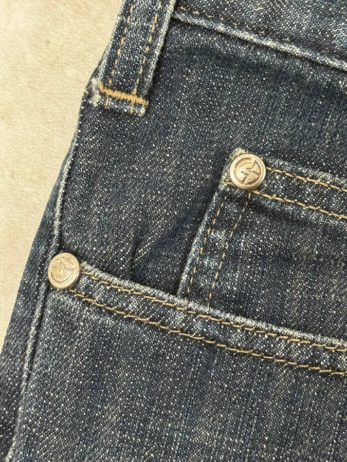 2000s Giorgio Armani Navy Brut Jeans  ghmdbUV 7