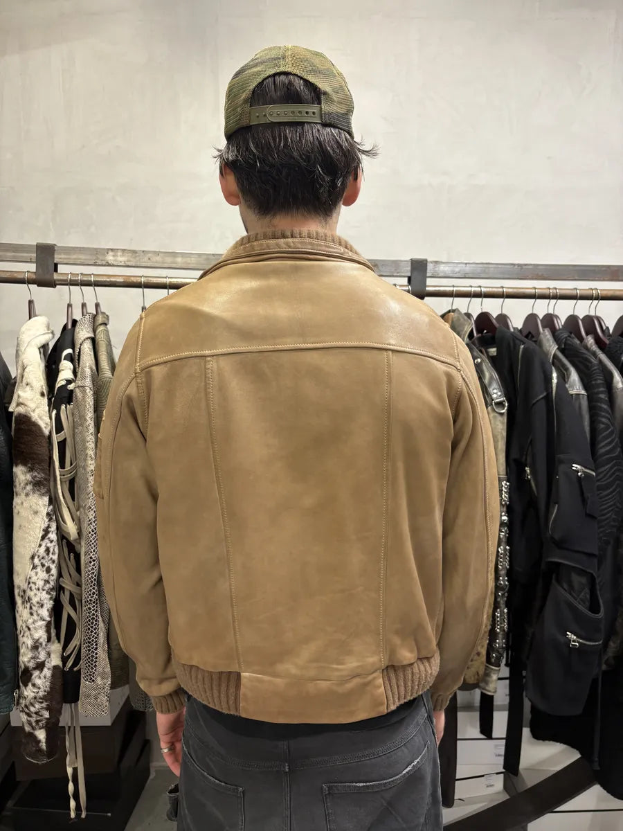 2000s Giorgio Brato Beige Camel Leather Jacket  SpEcYtp 3