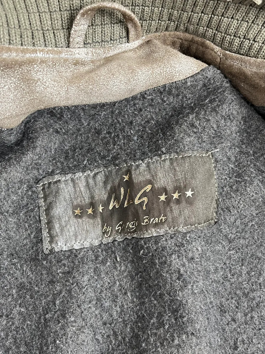 2000s Giorgio Brato Beige Suede Washed Bomber Jacket kfndDia 10