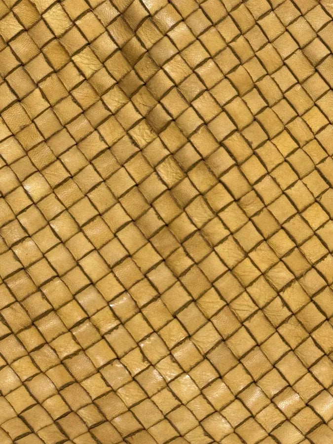 2000s Giorgio Brato Beige Woven Leather Shoulder Bag RqKJZjY 7