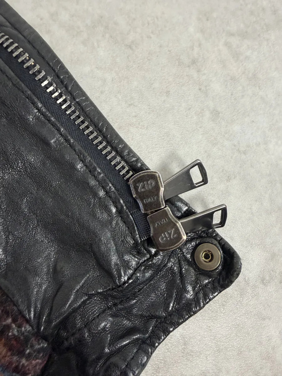 2000s Giorgio Brato Black Avant-Garde Leather Jacket ARUWhcs 8