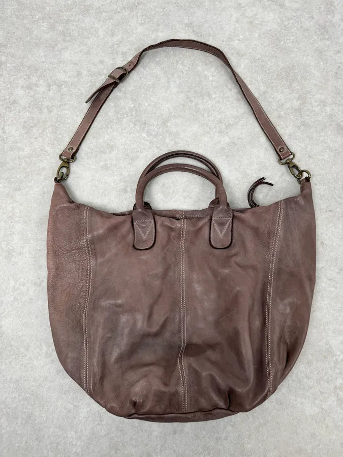 2000s Giorgio Brato Brut Grey Leather Daily Bag XrJqwKg 0