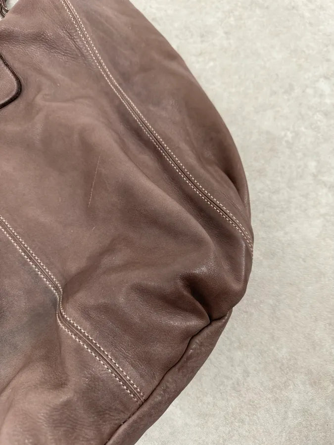 2000s Giorgio Brato Brut Grey Leather Daily Bag XrJqwKg 4