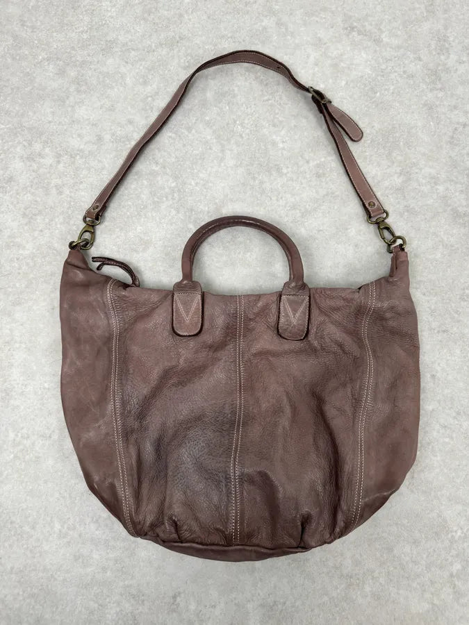 2000s Giorgio Brato Brut Grey Leather Daily Bag XrJqwKg 5