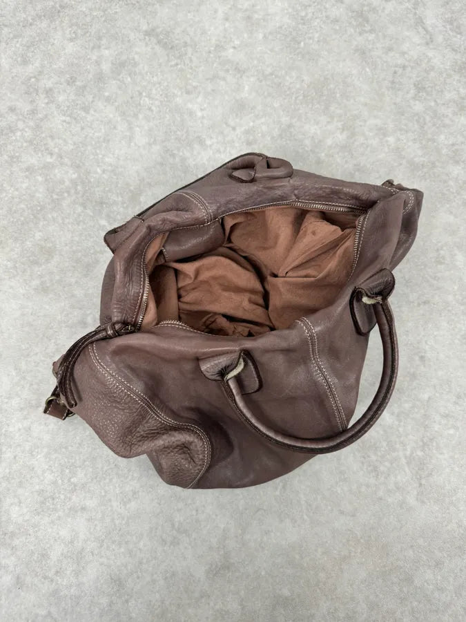 2000s Giorgio Brato Brut Grey Leather Daily Bag XrJqwKg 6