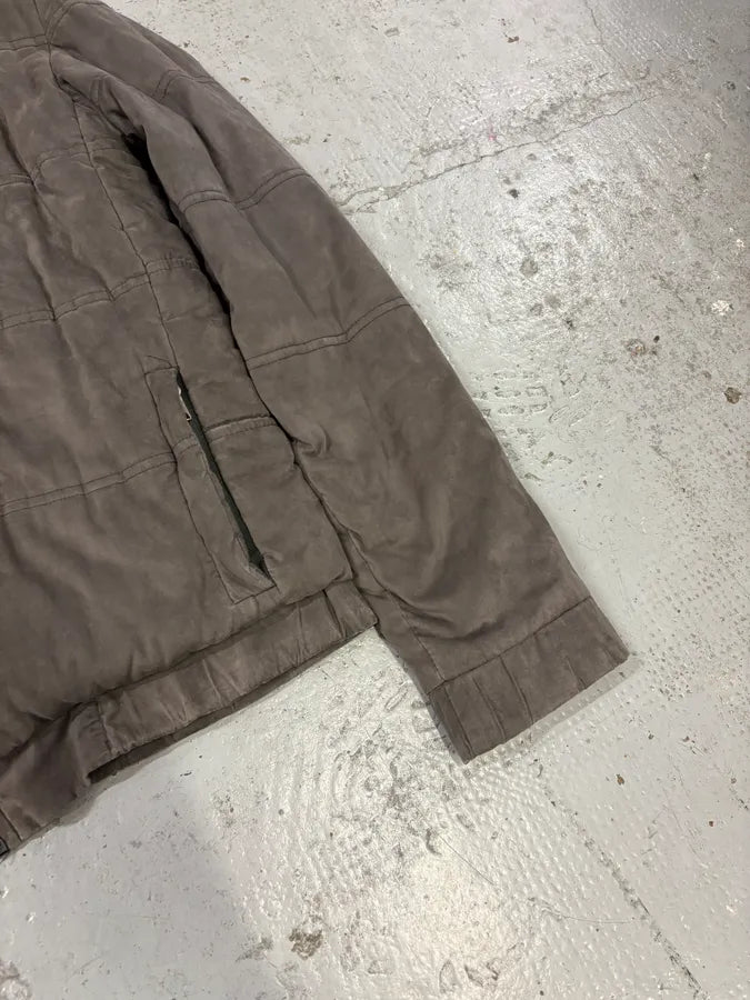 2000s Giorgio Brato Grey Velvet Hooded Jacket MyLLalu 5