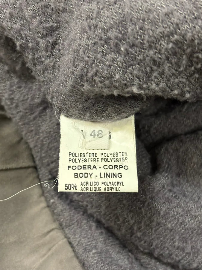 2000s Giorgio Brato Grey Velvet Hooded Jacket MyLLalu 9