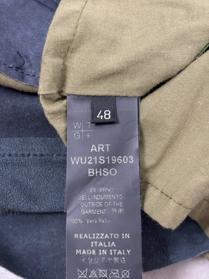 2010s Giorgio Brato Blue Eroded Leather Jacket YZRCJHF 11