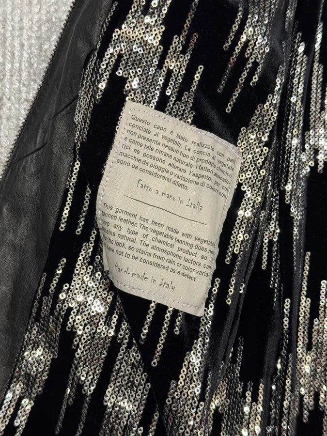 2000s Giorgio Brato Pony Hair Sleeves Double Zip Black Leather Trench Coat VaDDard 8