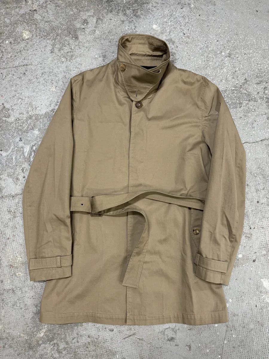 2000s Givenchy Beige Short Trench Belted Jacket lvMcgIa 2