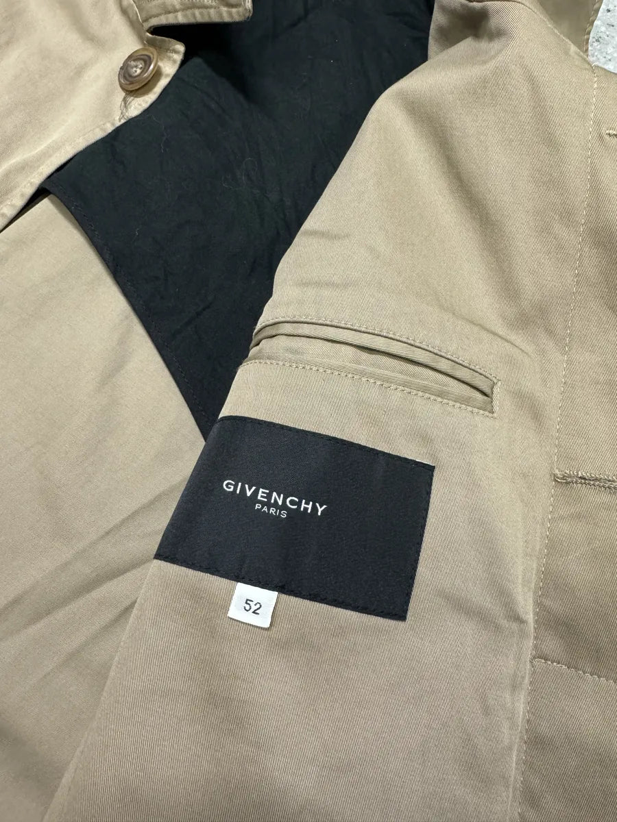 2000s Givenchy Beige Short Trench Belted Jacket lvMcgIa 8