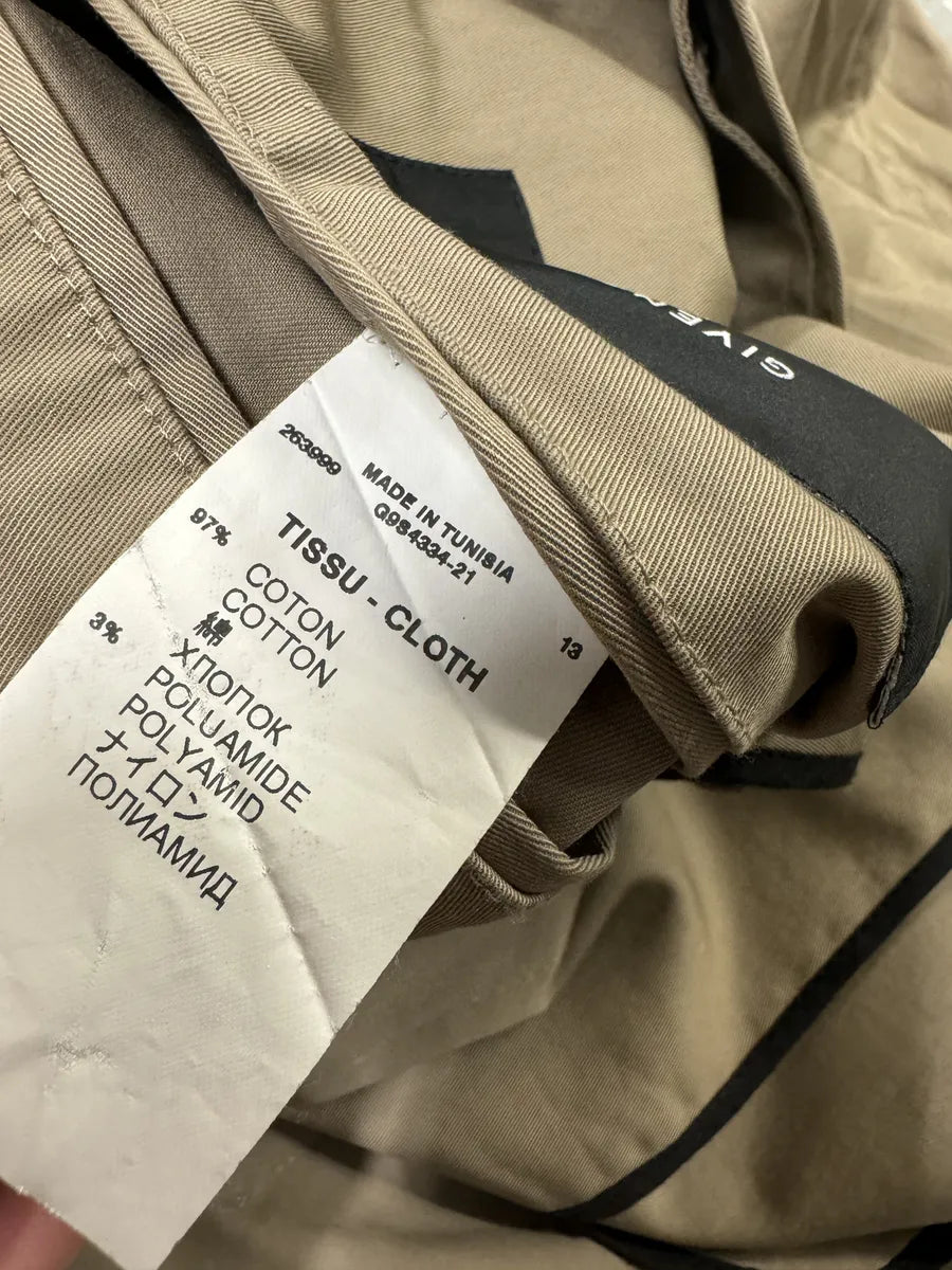 2000s Givenchy Beige Short Trench Belted Jacket lvMcgIa 9