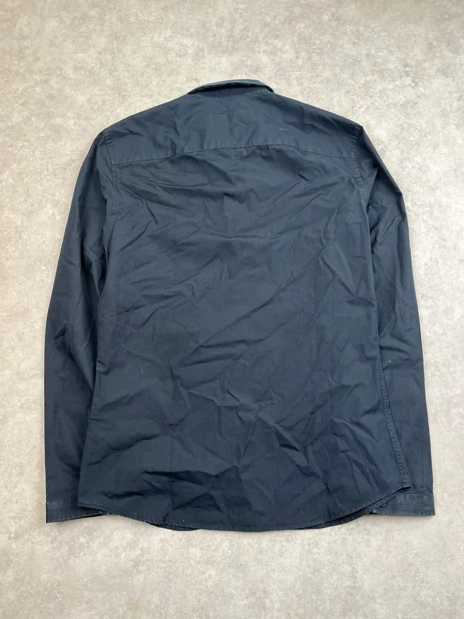 2000s Givenchy Black Ruffle Shirt zuaHPAk 6