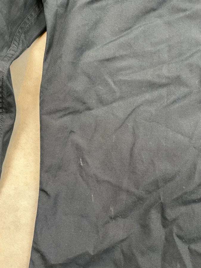 2000s Givenchy Black Ruffle Shirt zuaHPAk 12