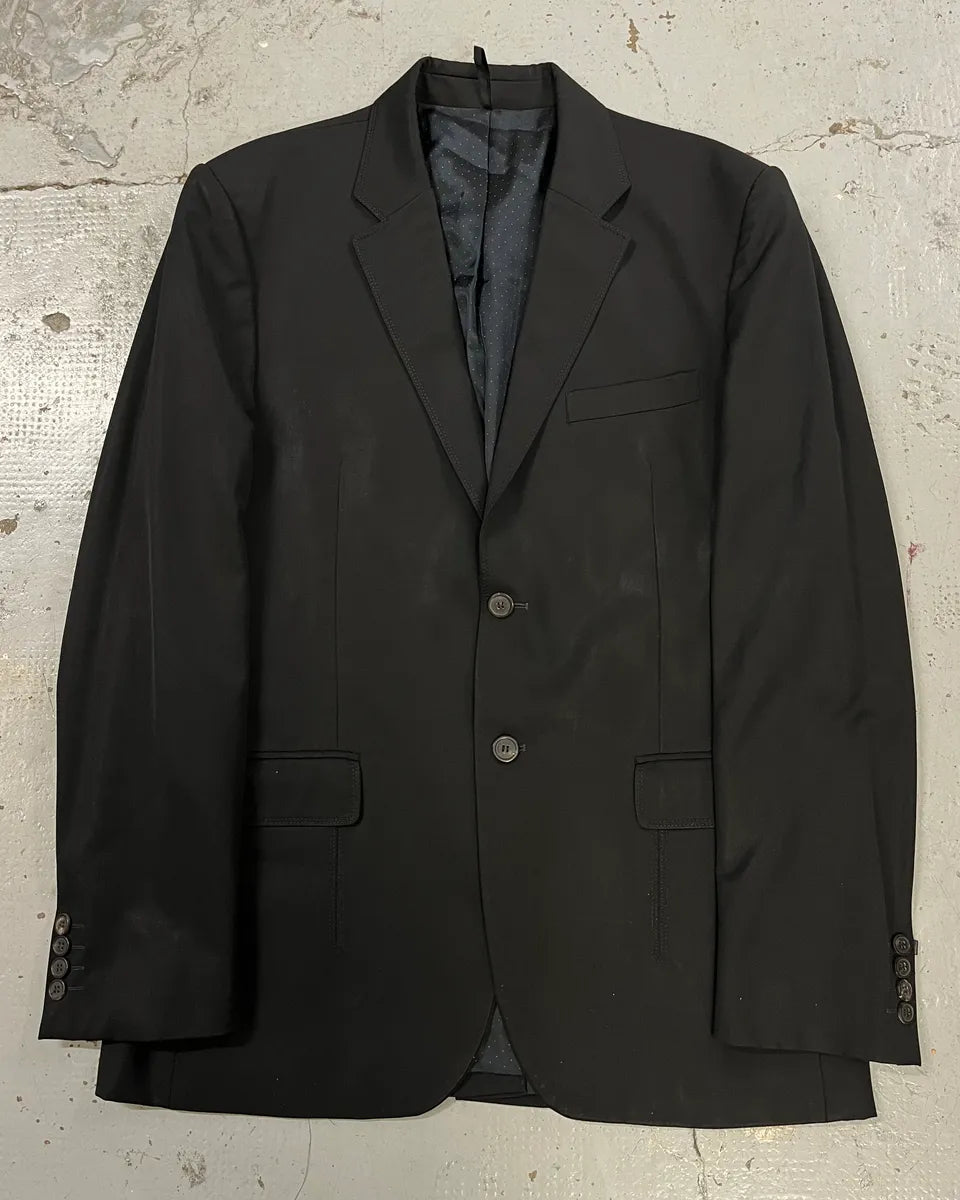 2000s Givenchy Black Wool Classy Blazer Jacket bAjrEQw 0