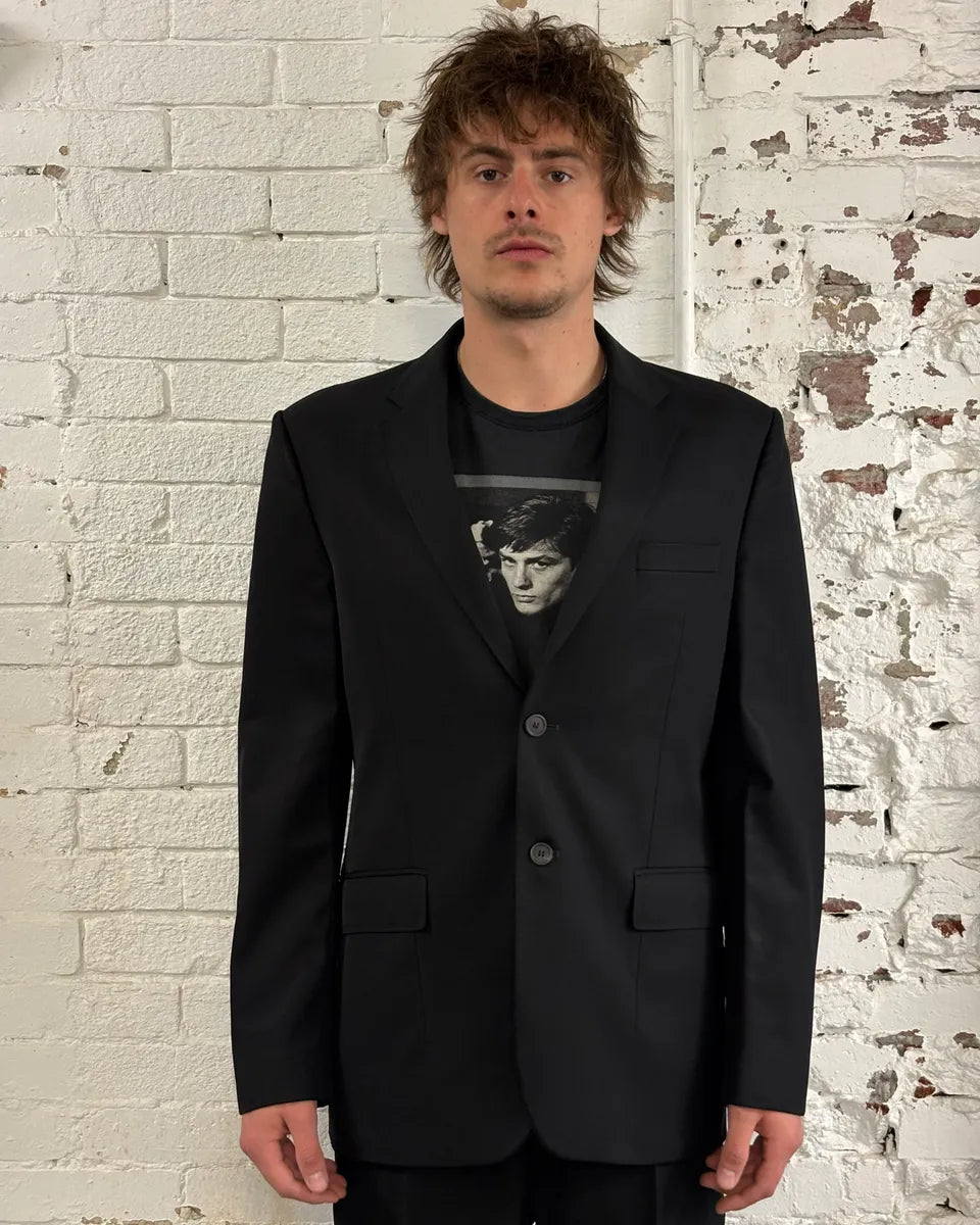 2000s Givenchy Black Wool Classy Blazer Jacket bAjrEQw 1