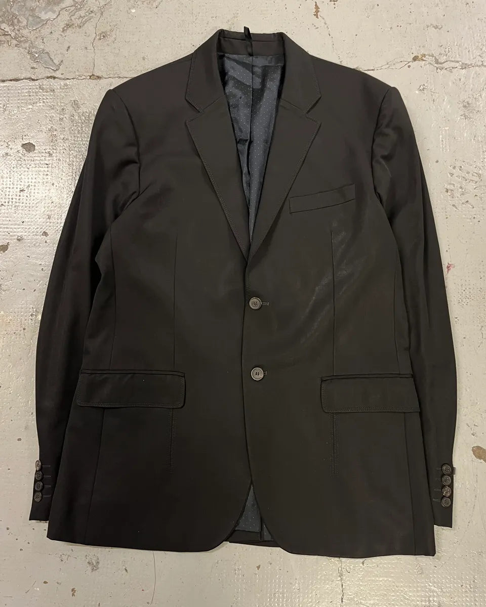 2000s Givenchy Black Wool Classy Blazer Jacket bAjrEQw 3