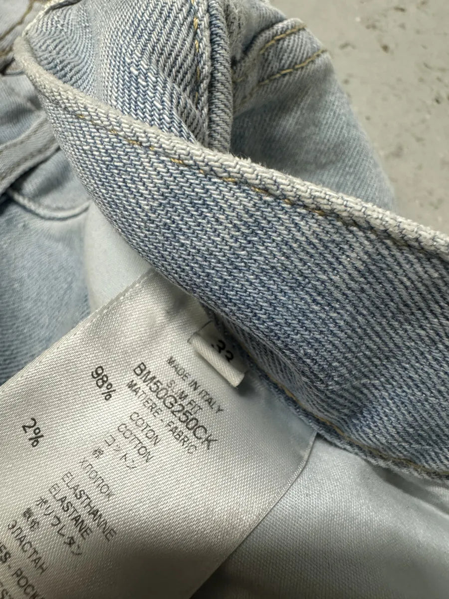 2000s Givenchy Blue Distressed Slim Denim Jeans SLCBncC 8