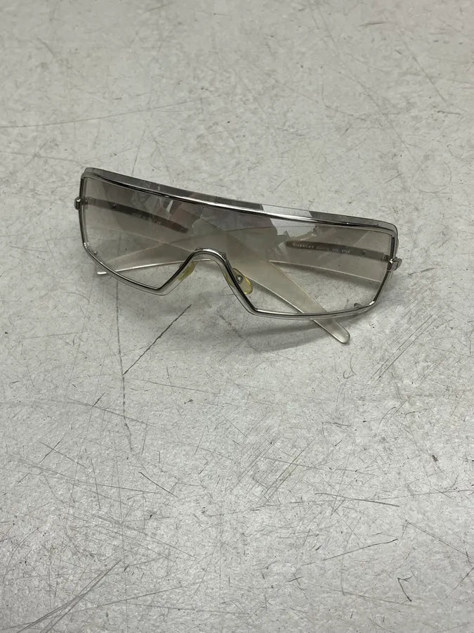 2000s Givenchy Clear Metal Shield Sunglasses ypRBqOx 1