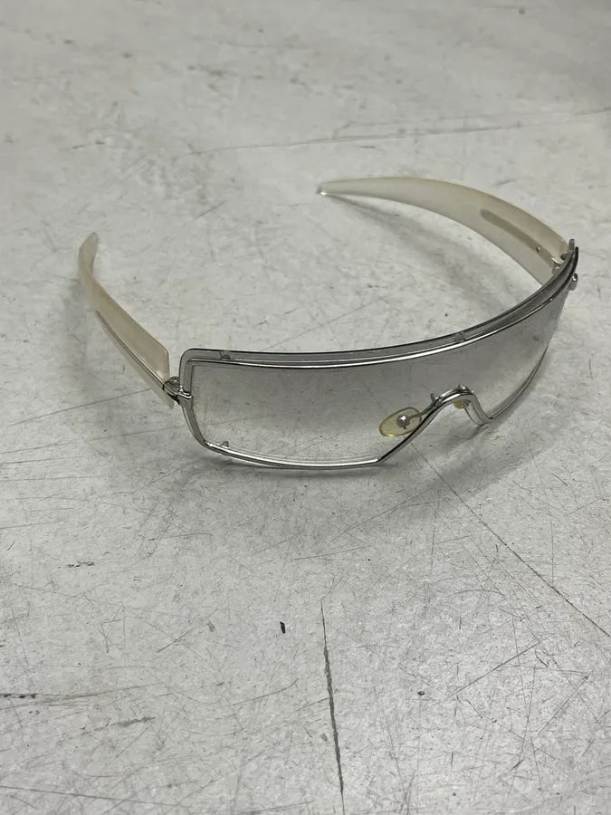 2000s Givenchy Clear Metal Shield Sunglasses ypRBqOx 3