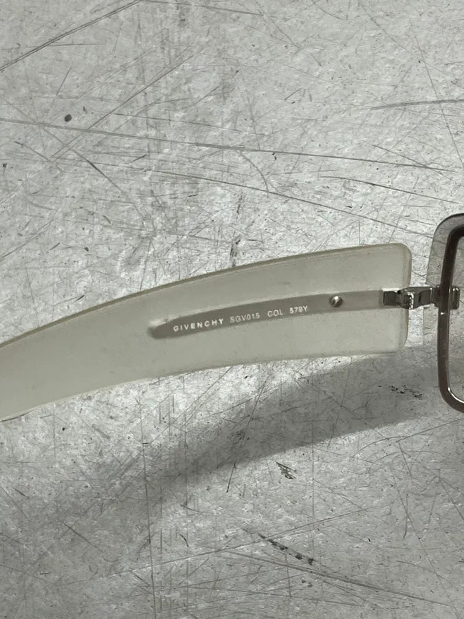 2000s Givenchy Clear Metal Shield Sunglasses ypRBqOx 10