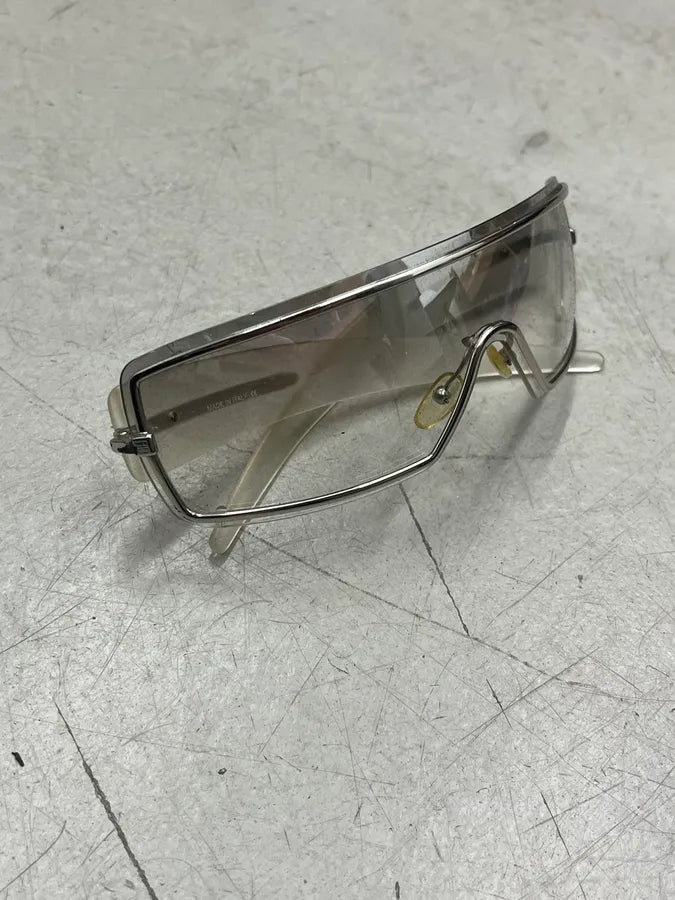 2000s Givenchy Clear Metal Shield Sunglasses ypRBqOx 2