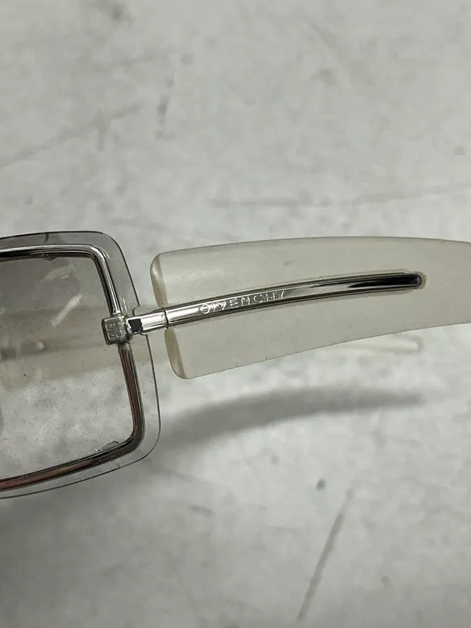 2000s Givenchy Clear Metal Shield Sunglasses ypRBqOx 9