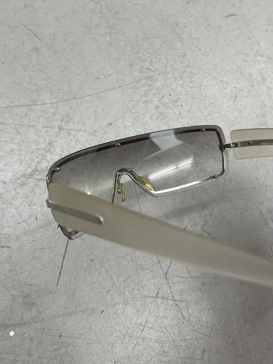 2000s Givenchy Clear Metal Shield Sunglasses ypRBqOx 6