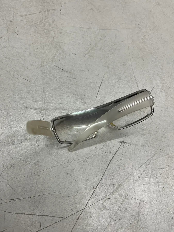 2000s Givenchy Clear Metal Shield Sunglasses ypRBqOx 8