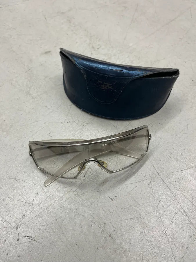 2000s Givenchy Clear Metal Shield Sunglasses ypRBqOx 0