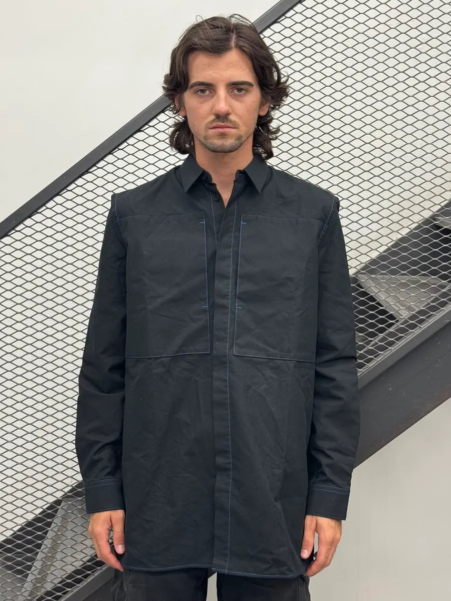 SS2016 Givenchy Dark Navy Worker Shirt by Riccardo Tisci cQAWWrs 1