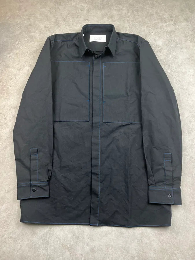 SS2016 Givenchy Dark Navy Worker Shirt by Riccardo Tisci cQAWWrs 0
