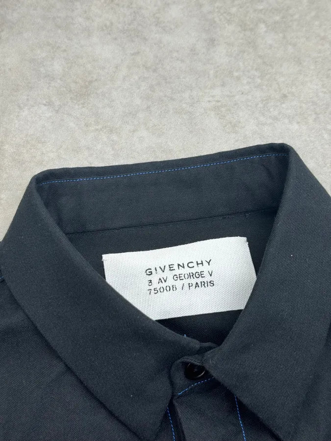 SS2016 Givenchy Dark Navy Worker Shirt by Riccardo Tisci cQAWWrs 8